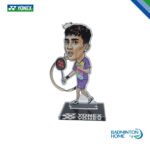 Key chain : Yonex Lakshya Sen Badminton Player Acrylic Keychain & Mini Stand