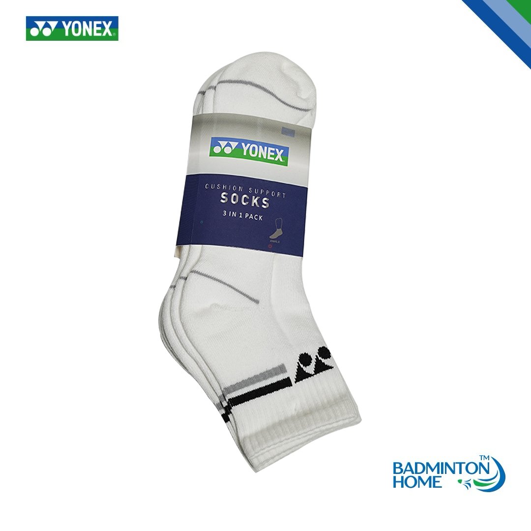 socks 8 Yonex 2574T Cushion Support Ankle Socks – 3-in-1 Pack - Image 1